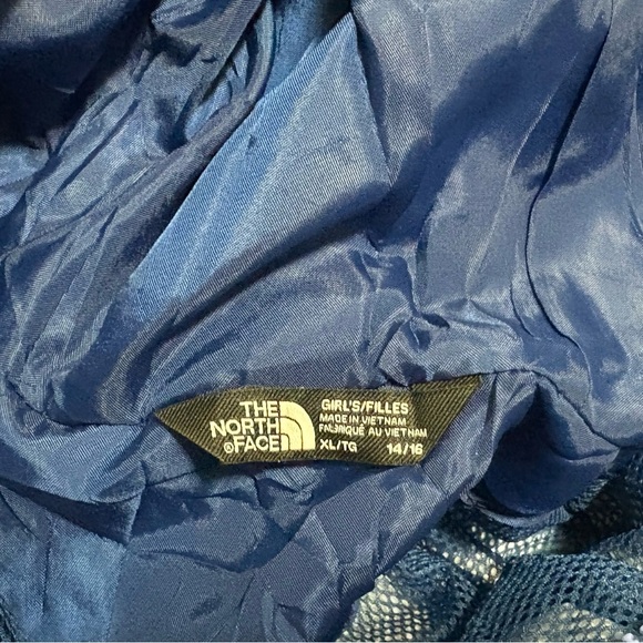 The North Face Antora Rain Jacket Light Blue / Dark Blue 14/16 - Picture 10 of 10